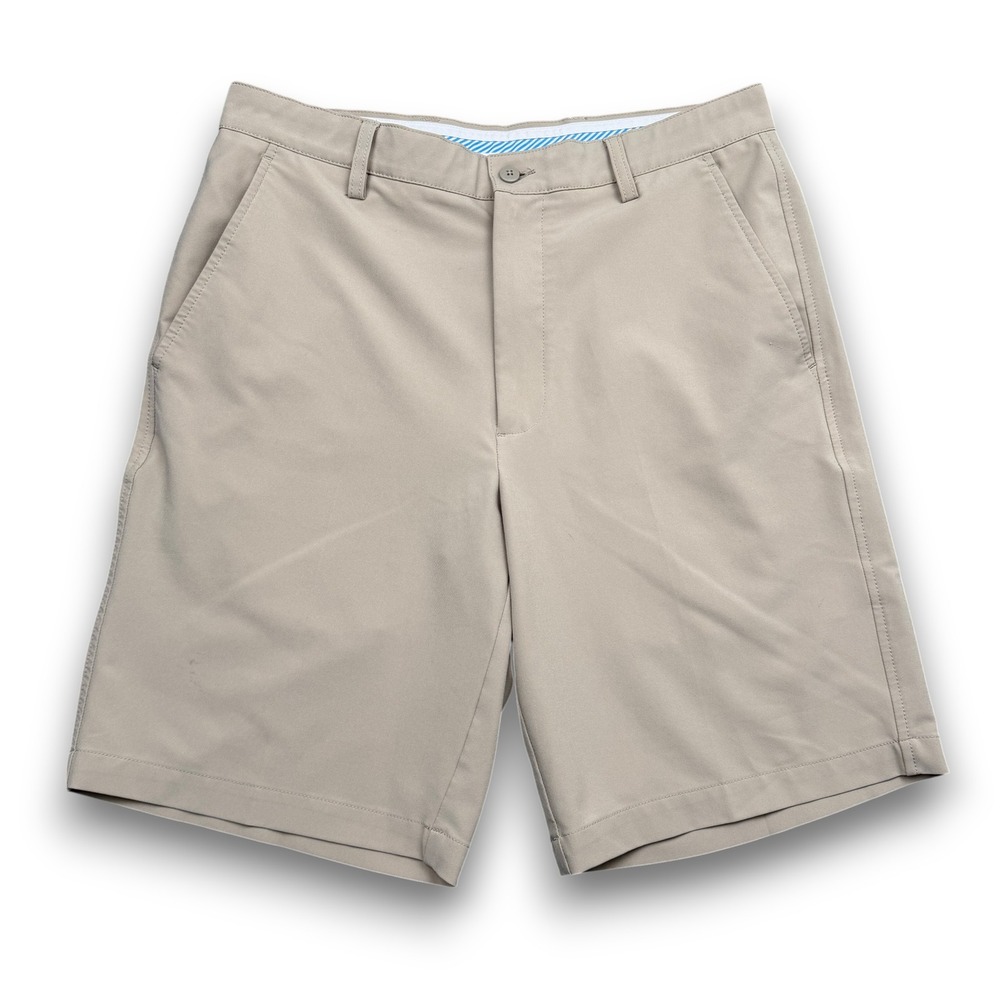 FootJoy Golf Shorts Mens 33 Tan Performance Stretch Flat Front Khaki Performance
